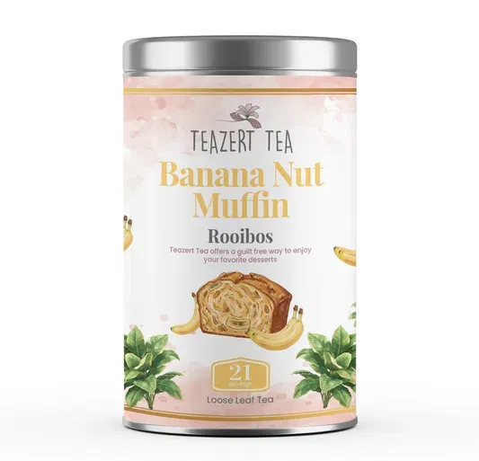 Banana Nut Muffin Teazert Tea tin