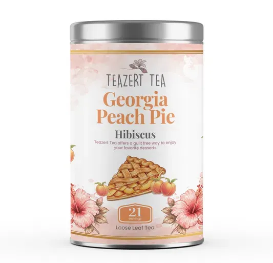 Georgia Peach Pie Teazert Tea tin