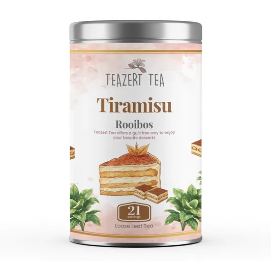 Tiramisu Rooibos Teazert Tea tin